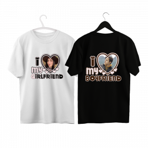 Dúo de playeras I Love My BF I Love my GF Diseño 2