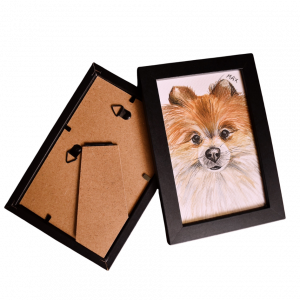 Cuadro decorativo de 1 mascota enmarcado
