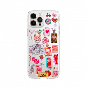 Handmade pink stickers